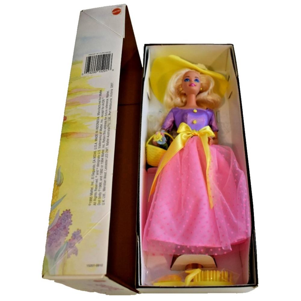 Mattel Avon Spring Blossom Barbie 1995 Special Edition 15201 11.5in Doll